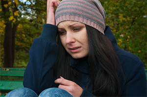 woman crying