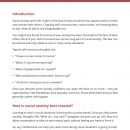 Social Anxiety - Cognitive Strategies Worksheet Cover